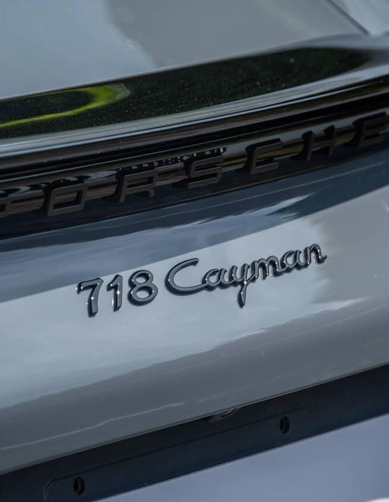 emblem lettering porsche cayman