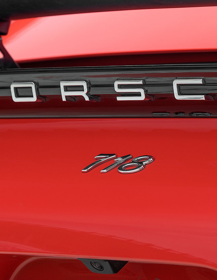 Logo Porsche 718 Cayman S chrome