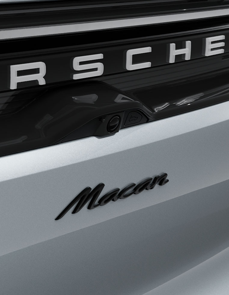 Logo monogramme emblème arrière Porsche