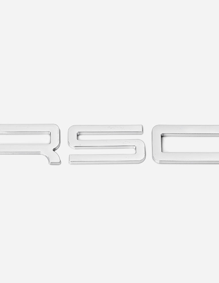 lettrage lettering Porsche chrome 2