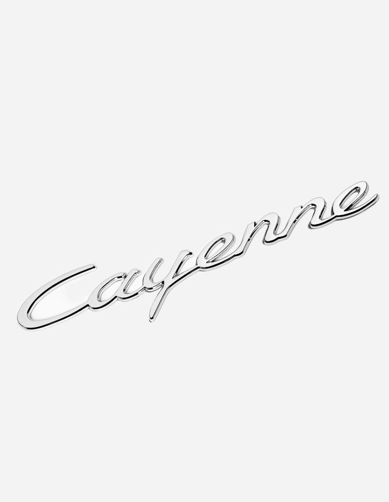 Embleme porsche cayenne chromé