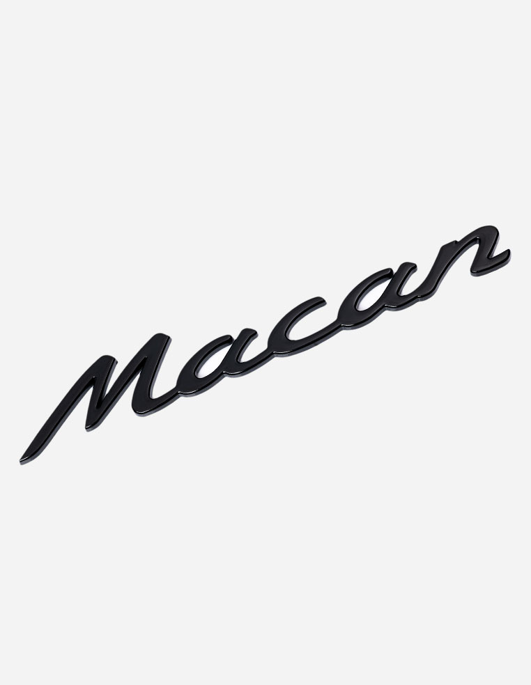 Porsche Macan Rear Lettering – Emblem Black