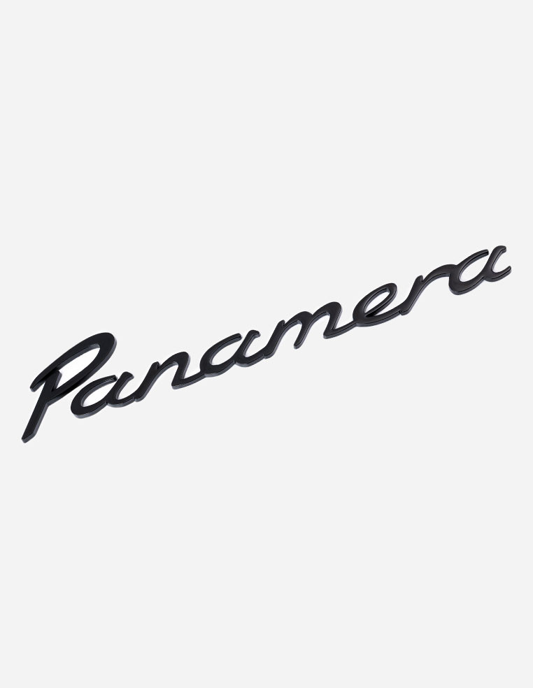 Porsche Panamera Rear Lettering – Compatible Emblem Black