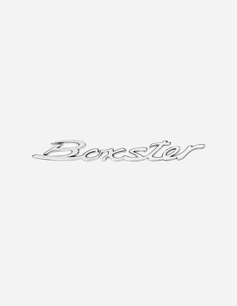 Porsche Boxster Rear Emblem – 3D ABS Lettering Chrome