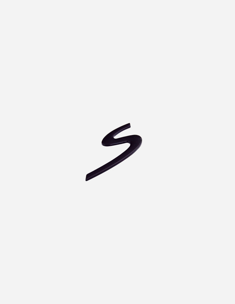 Logo monogramme emblème arrière Porsche