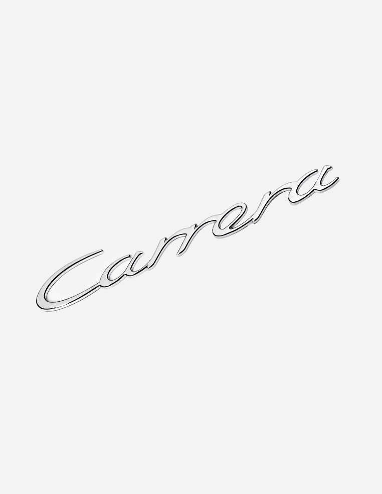 Logo lettrage emblème lettering monogramme sigle Carrera couleur argent