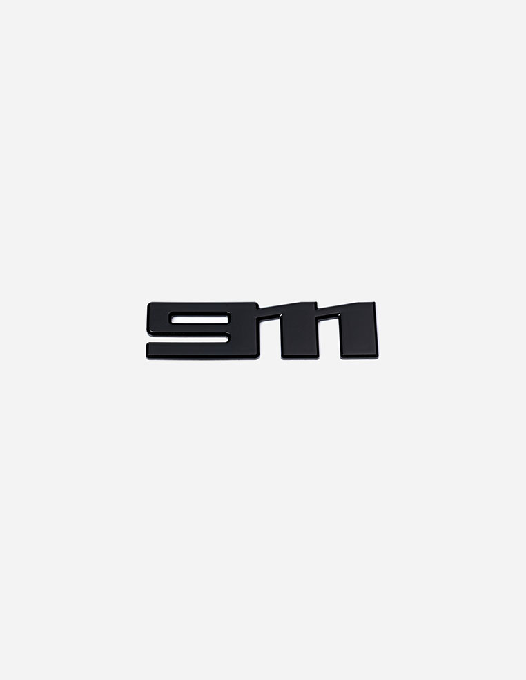 Logo insigne monogramme Porsche 911 992 noir brillant 2