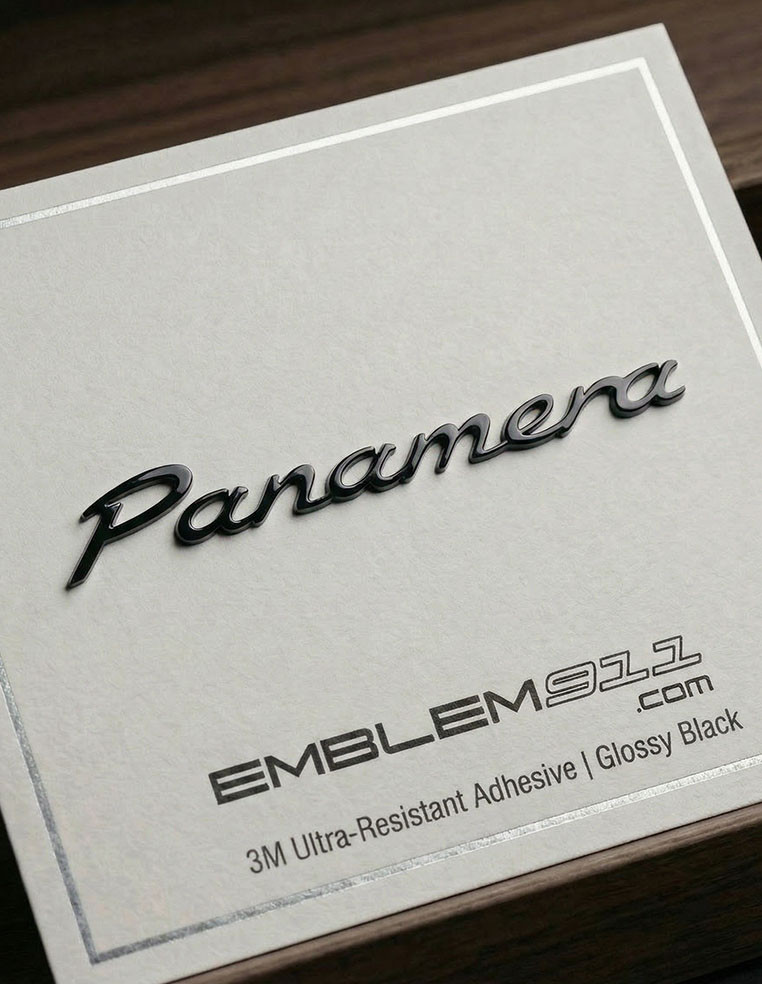 Rear Lettering Porsche Panamera Glossy Black
