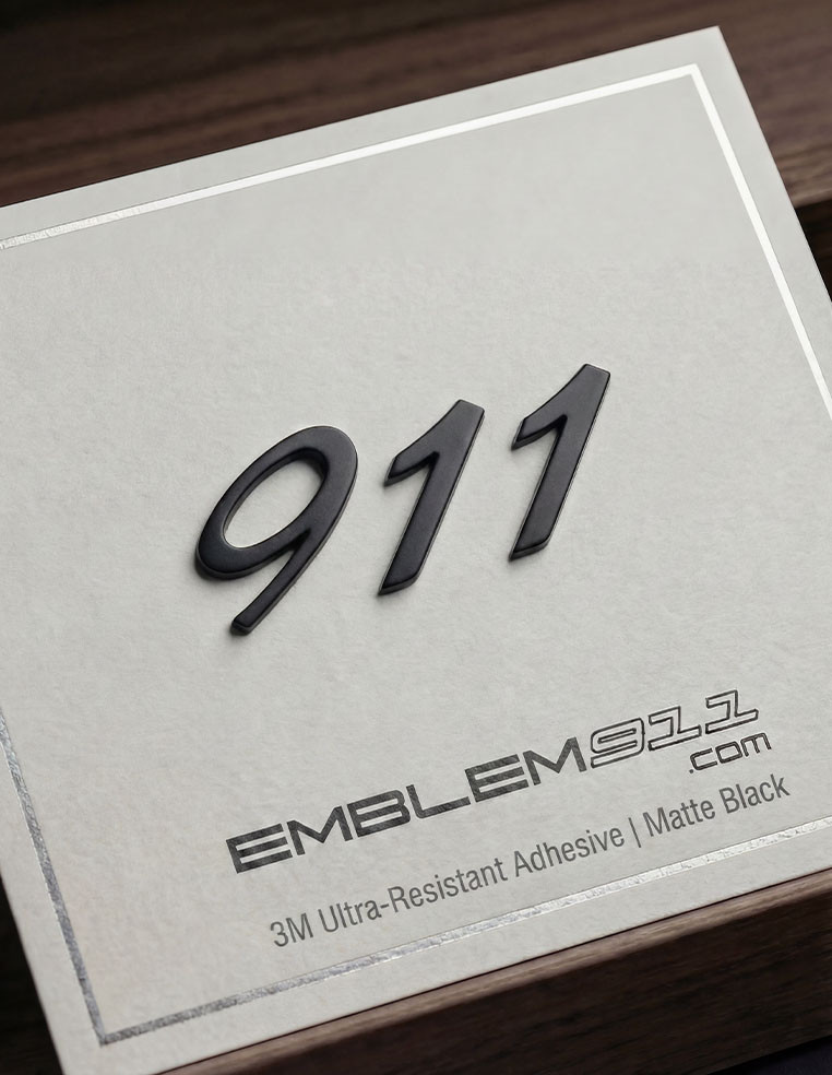Lettering 911 matte black