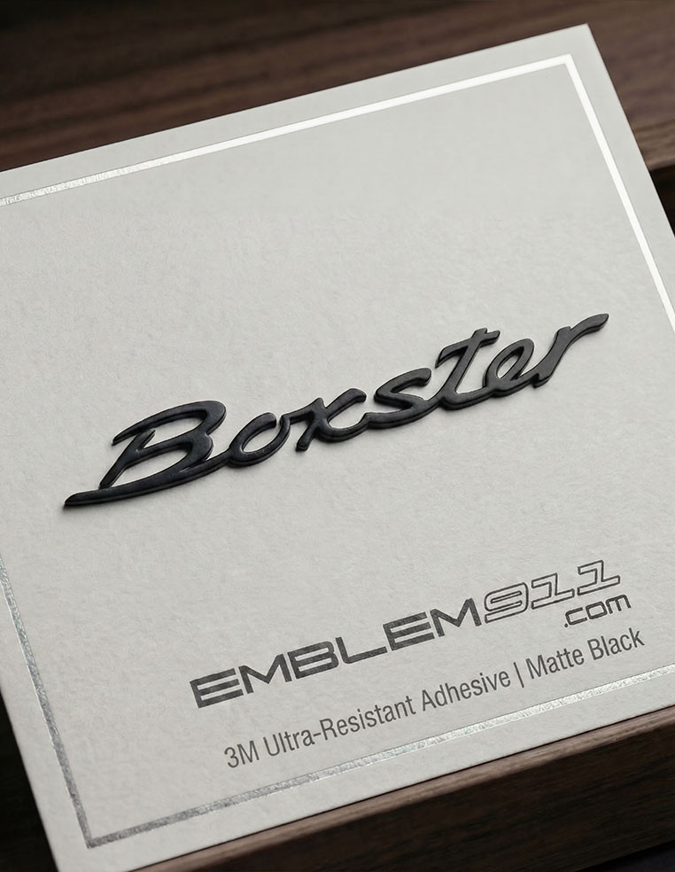 Lettering Porsche Boxter matte black