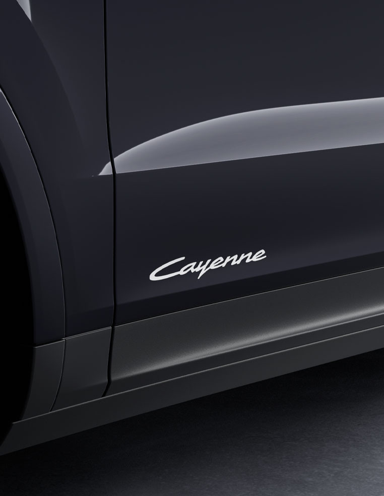 Logo monogramme Cayenne latéral Porsche Cayenne E3 II