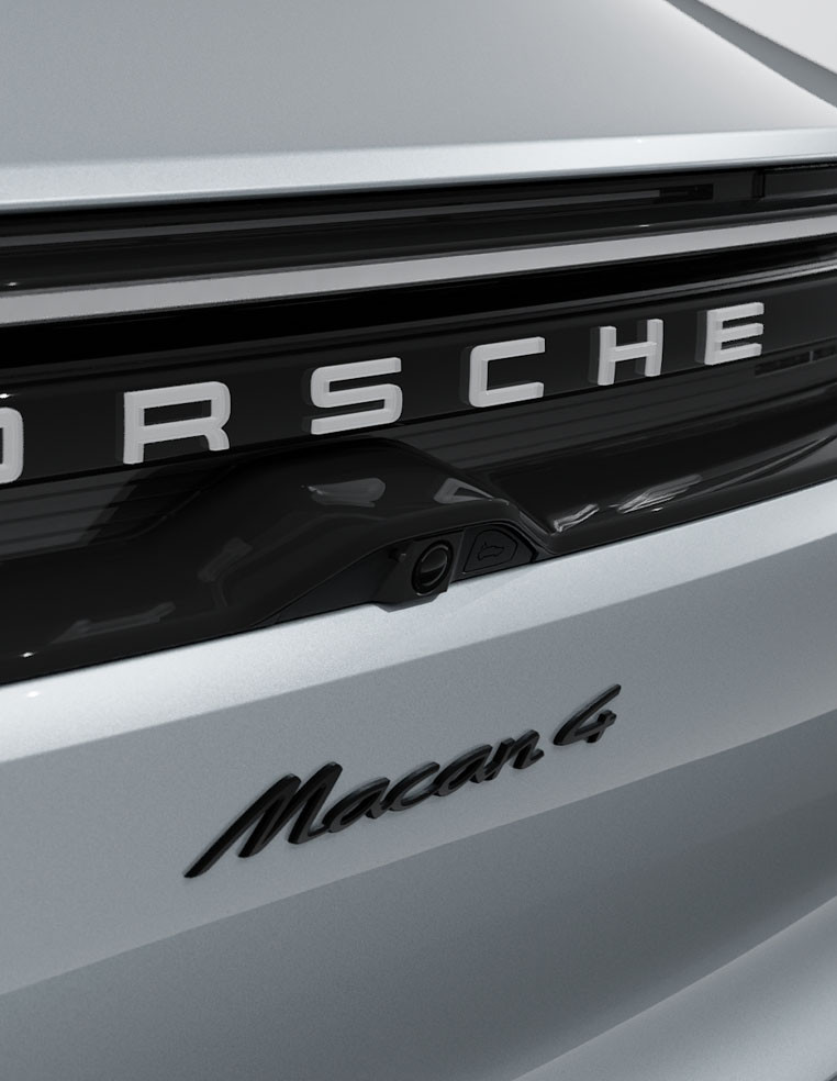 Lettering Macan 4 glossy black for Porsche