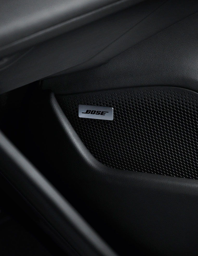 Logo BOSE pour grille de haut-parleurs Porsche