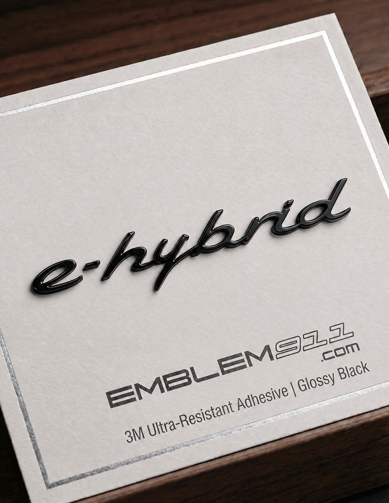 e-hybrid porsche cayenne coupé lettering