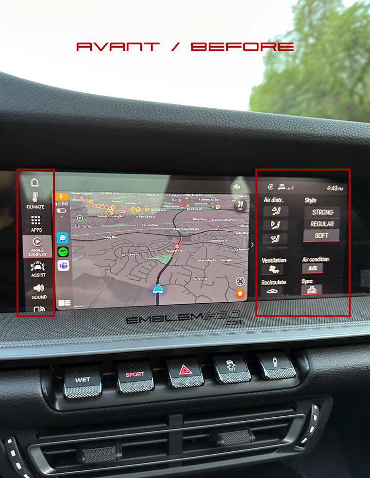 activer carplay et android auto sur porsche cayenne macan 911