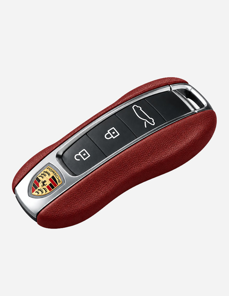 Key Cover with Genuine Leather Side