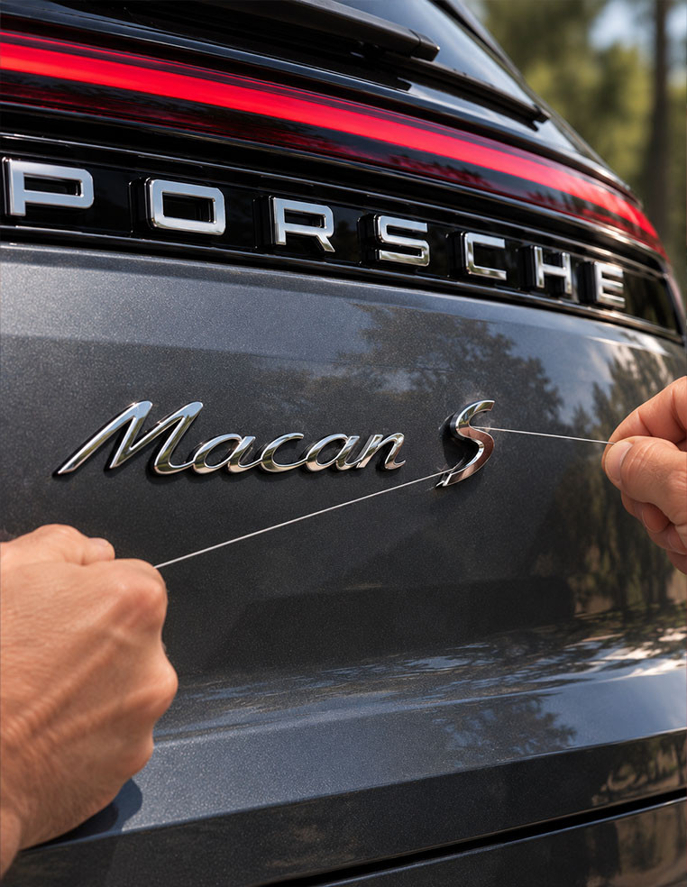 Porsche Emblem & Lettering Removal Kit