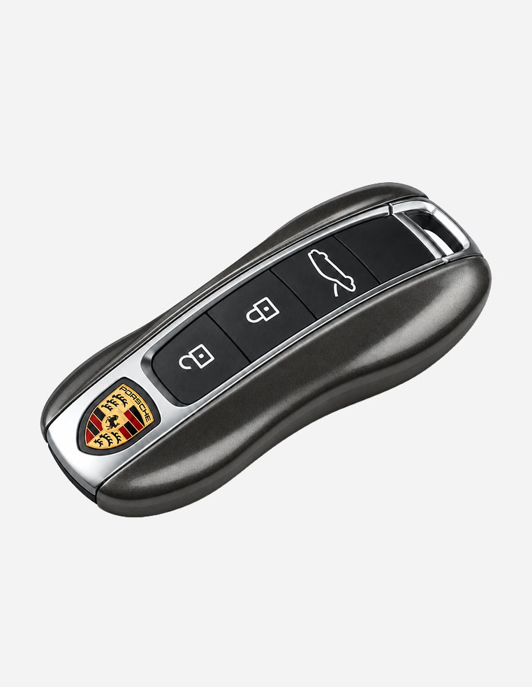 Accessoire Porsche Cayenne Panamera 911 coque de clé gris métalisé