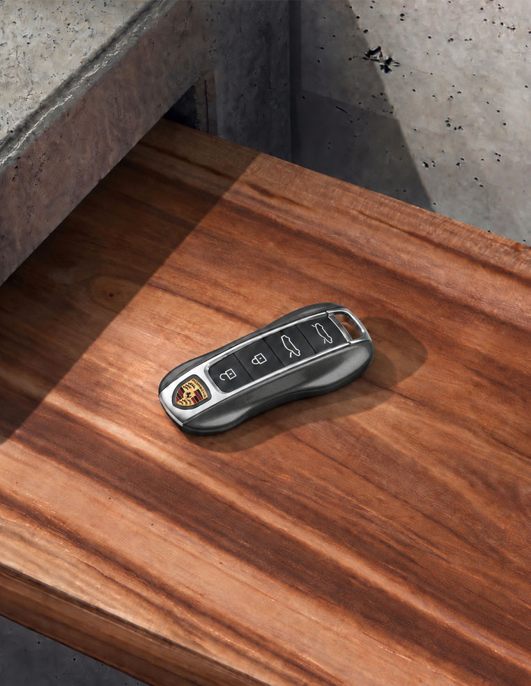 Accessoire Porsche Cayenne Panamera 911 coque de clé grise